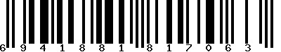 EAN-13 : 6941881817063