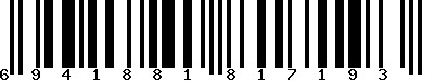 EAN-13 : 6941881817193