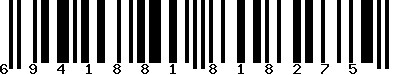 EAN-13 : 6941881818275