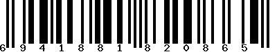 EAN-13 : 6941881820865