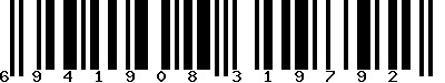 EAN-13 : 6941908319792