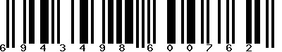 EAN-13 : 6943498600762