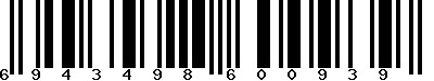 EAN-13 : 6943498600939