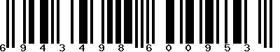 EAN-13 : 6943498600953