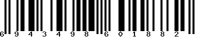 EAN-13 : 6943498601882