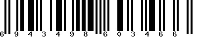 EAN-13 : 6943498603466