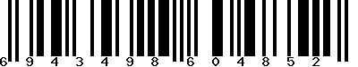 EAN-13 : 6943498604852