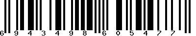 EAN-13 : 6943498605477