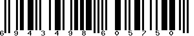 EAN-13 : 6943498605750