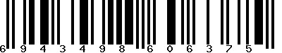 EAN-13 : 6943498606375