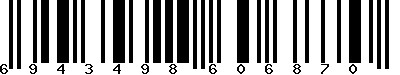 EAN-13 : 6943498606870