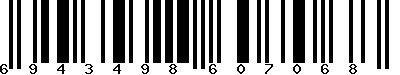 EAN-13 : 6943498607068