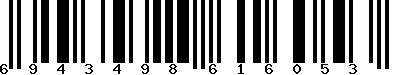 EAN-13 : 6943498616053