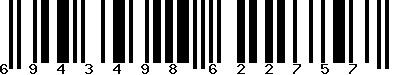 EAN-13 : 6943498622757