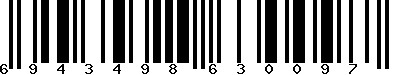 EAN-13 : 6943498630097