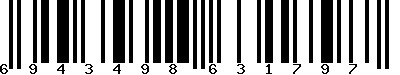 EAN-13 : 6943498631797