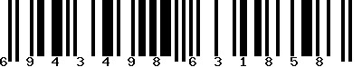 EAN-13 : 6943498631858