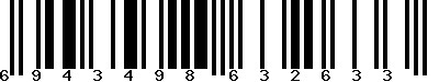 EAN-13 : 6943498632633