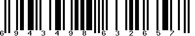 EAN-13 : 6943498632657