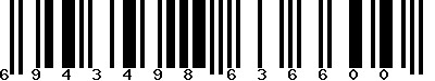 EAN-13 : 6943498636600