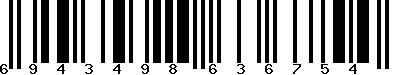 EAN-13 : 6943498636754