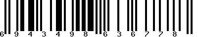 EAN-13 : 6943498636778