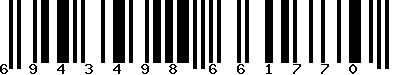 EAN-13 : 6943498661770