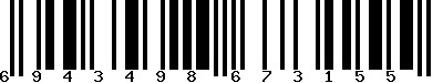 EAN-13 : 6943498673155