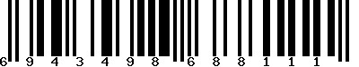 EAN-13 : 6943498688111