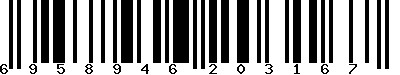 EAN-13 : 6958946203167