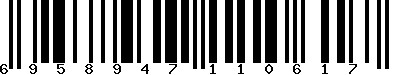 EAN-13 : 6958947110617