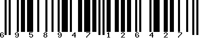 EAN-13 : 6958947126427