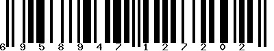 EAN-13 : 6958947127202