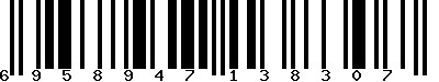 EAN-13 : 6958947138307