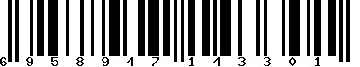 EAN-13 : 6958947143301