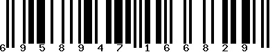 EAN-13 : 6958947166829