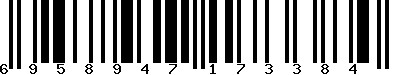 EAN-13 : 6958947173384