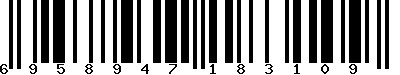 EAN-13 : 6958947183109