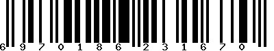 EAN-13 : 6970186231670