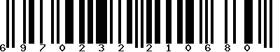 EAN-13 : 6970232210680