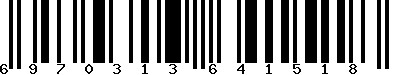 EAN-13 : 6970313641518