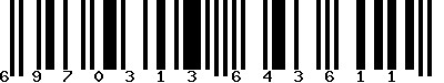 EAN-13 : 6970313643611