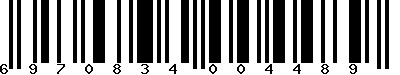 EAN-13 : 6970834004489