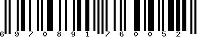 EAN-13 : 6970891760052