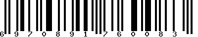 EAN-13 : 6970891760083