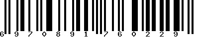 EAN-13 : 6970891760229