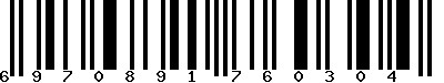 EAN-13 : 6970891760304