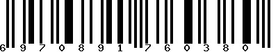 EAN-13 : 6970891760380