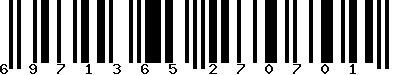 EAN-13 : 6971365270701