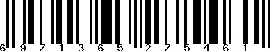 EAN-13 : 6971365275461